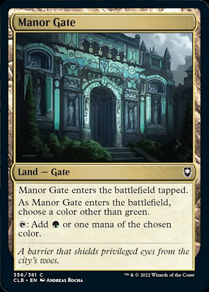 Manor Gate [Commander Legends: Battle for Baldur's Gate] - Destination Retro