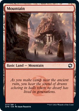 Mountain (277) [Dungeons & Dragons: Adventures in the Forgotten Realms] - Destination Retro