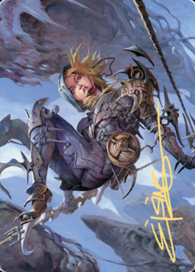 Blackbloom Rogue Art Card (Gold-Stamped Signature) [Zendikar Rising Art Series] - Destination Retro