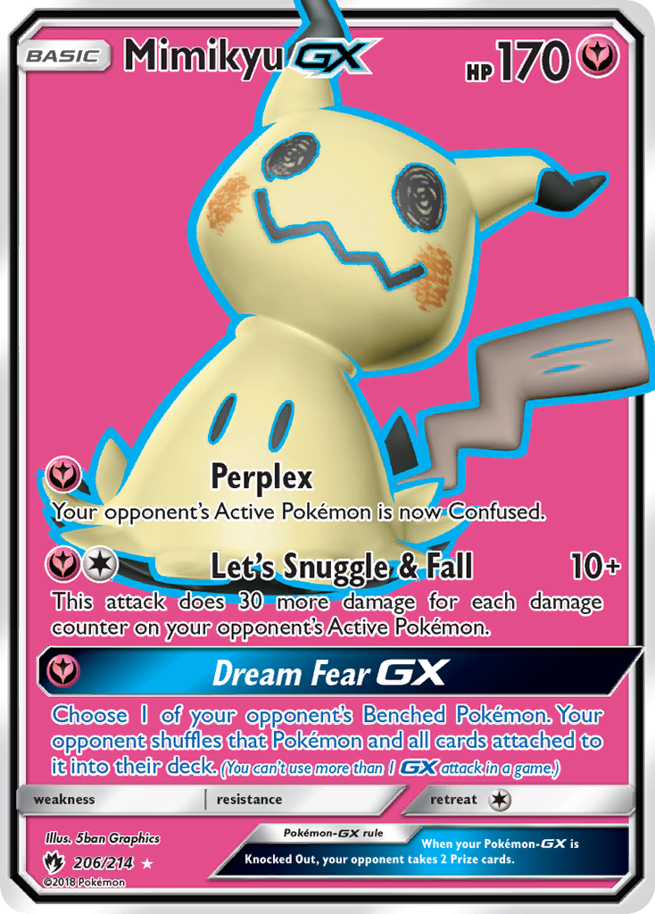 Mimikyu GX (206/214) [Sun & Moon: Lost Thunder] - Destination Retro
