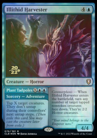 Illithid Harvester // Plant Tadpoles [Commander Legends: Battle for Baldur's Gate Prerelease Promos] - Destination Retro