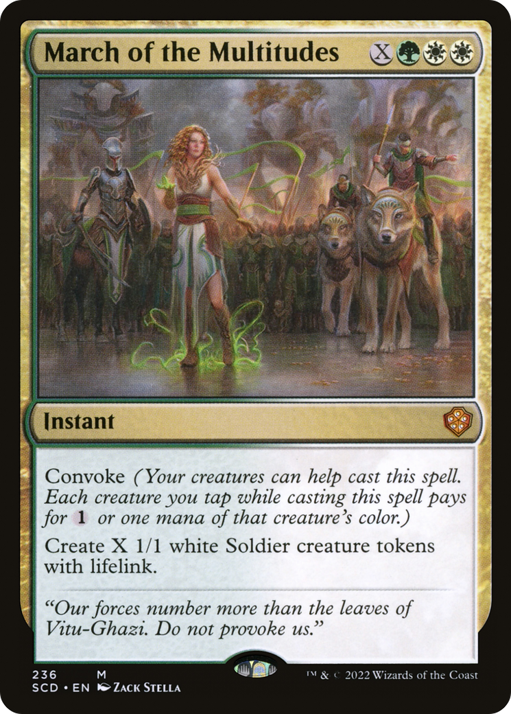 March of the Multitudes [Starter Commander Decks] - Destination Retro