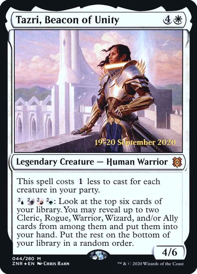 Tazri, Beacon of Unity  [Zendikar Rising Prerelease Promos] - Destination Retro