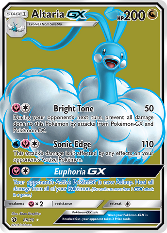 Altaria GX (68/70) [Sun & Moon: Dragon Majesty] - Destination Retro