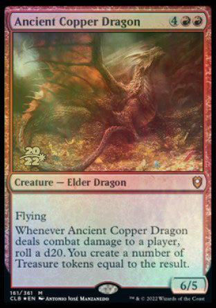 Ancient Copper Dragon [Commander Legends: Battle for Baldur's Gate Prerelease Promos] - Destination Retro