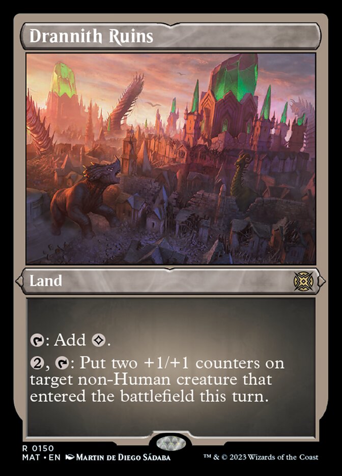 Drannith Ruins (Foil Etched) [March of the Machine: The Aftermath] - Destination Retro