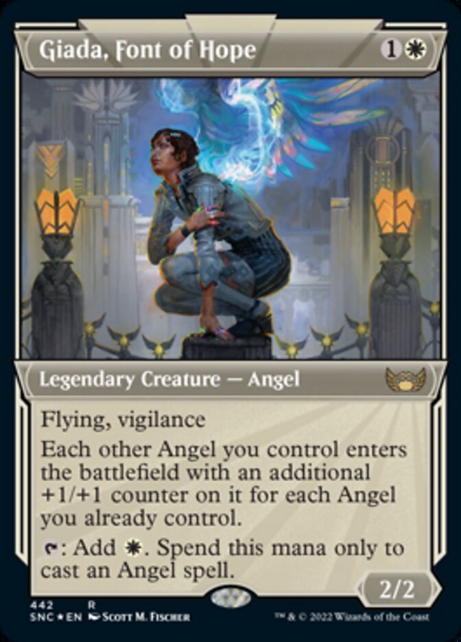 Giada, Font of Hope (Showcase Art Deco Foil Etched) [Streets of New Capenna] - Destination Retro