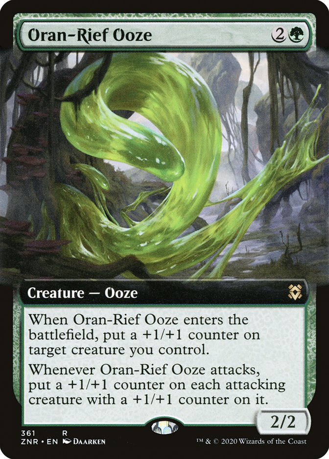 Oran-Rief Ooze (Extended Art) [Zendikar Rising] - Destination Retro