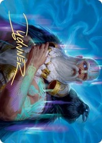 Alrund, God of the Cosmos Art Card (Gold-Stamped Signature) [Kaldheim: Art Series] - Destination Retro