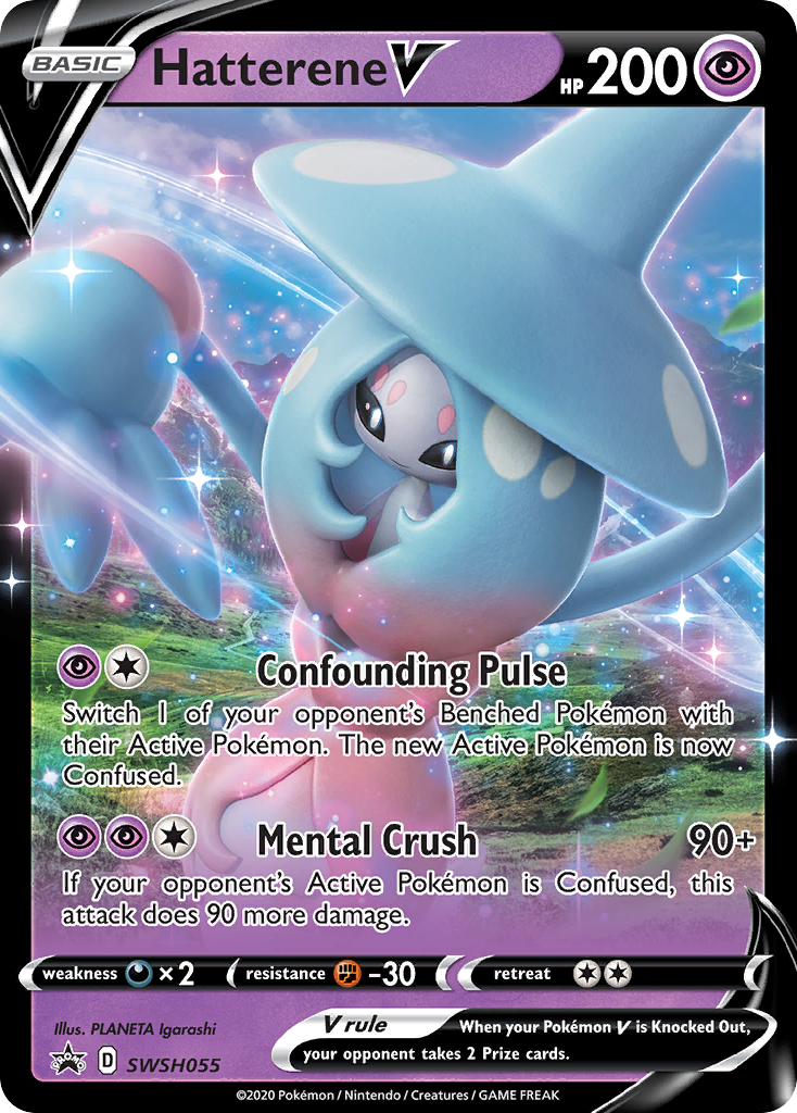 Hatterene V (SWSH055) [Sword & Shield: Black Star Promos] - Destination Retro