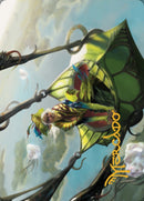 Nael, Avizoa Aeronaut Art Card (Gold-Stamped Signature) [Dominaria United Art Series] - Destination Retro