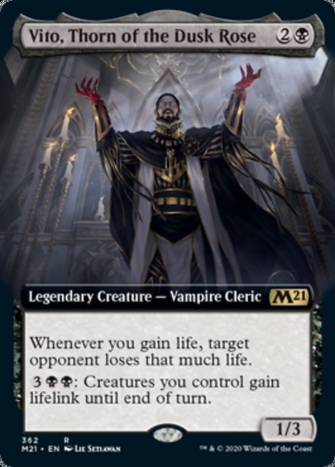 Vito, Thorn of the Dusk Rose (Extended Art) [Core Set 2021] - Destination Retro