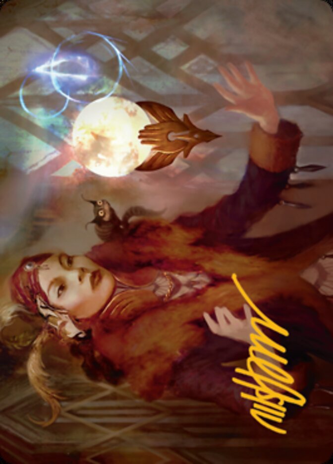 Misfortune Teller Art Card (Gold-Stamped Signature) [Streets of New Capenna Art Series] - Destination Retro
