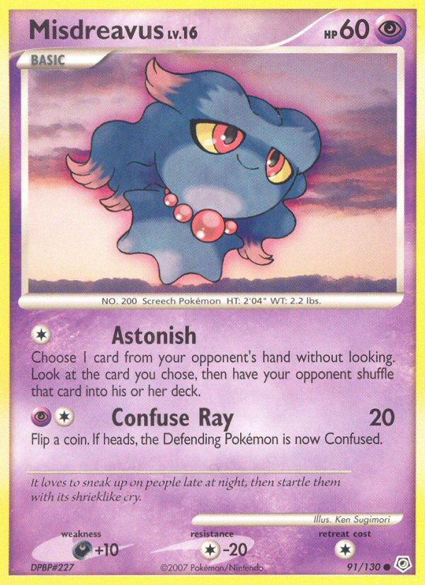 Misdreavus (91/130) [Diamond & Pearl: Base Set] - Destination Retro