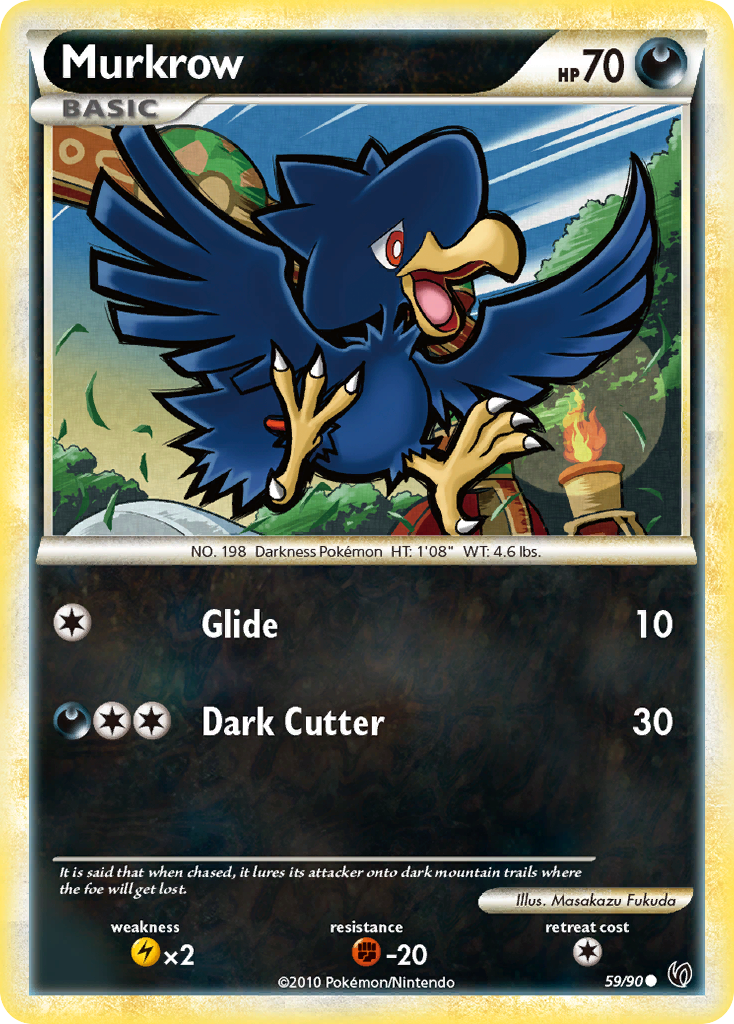 Murkrow (59/90) [HeartGold & SoulSilver: Undaunted] - Destination Retro