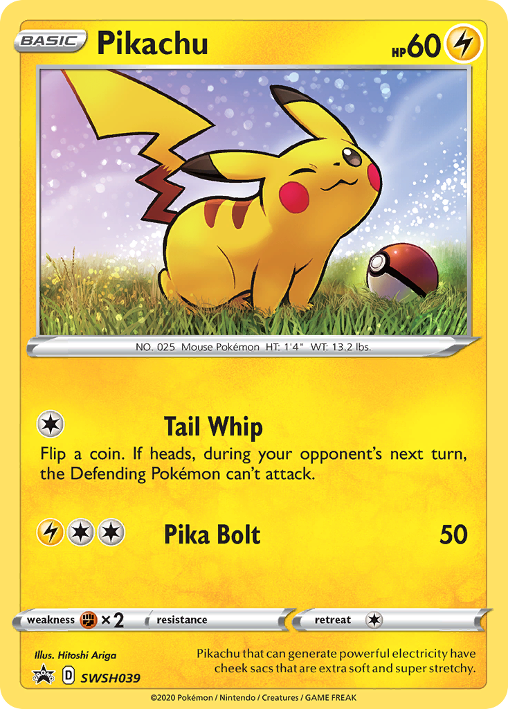 Pikachu (SWSH039) [Sword & Shield: Black Star Promos] - Destination Retro