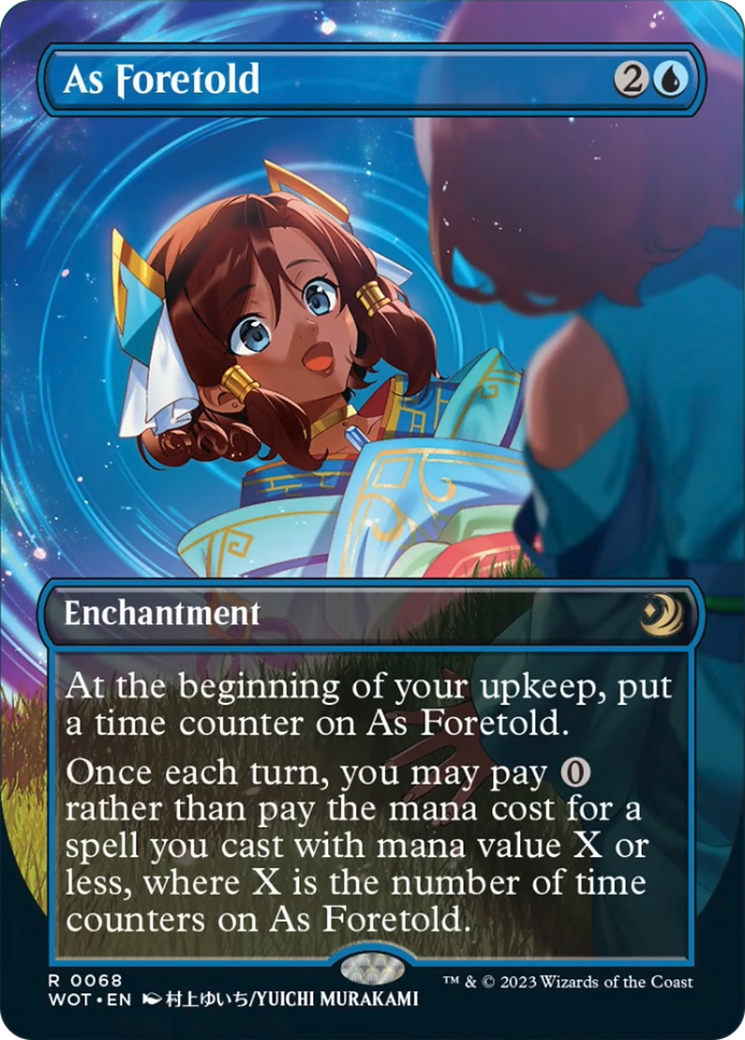 As Foretold (Anime Borderless) (Confetti Foil) [Wilds of Eldraine: Enchanting Tales] - Destination Retro