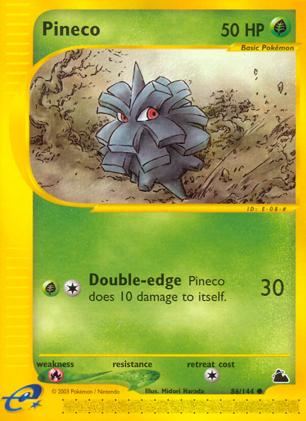 Pineco (86/144) [Skyridge] - Destination Retro