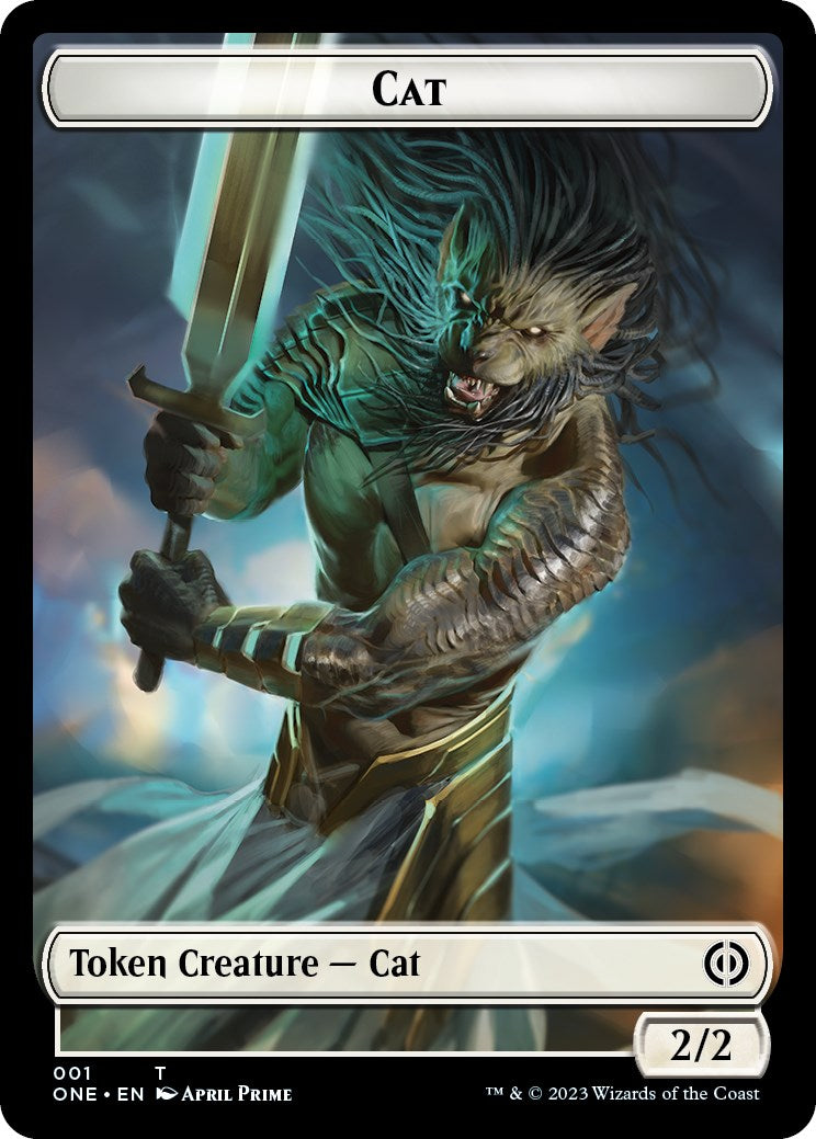 Bird // Cat Double-Sided Token [Phyrexia: All Will Be One Commander Tokens] - Destination Retro