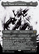 Geth, Thane of Contracts (Borderless Ichor Step-and-Compleat Foil) [Phyrexia: All Will Be One] - Destination Retro