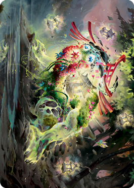 Go-Shintai of Life's Origin Art Card [Kamigawa: Neon Dynasty Art Series] - Destination Retro