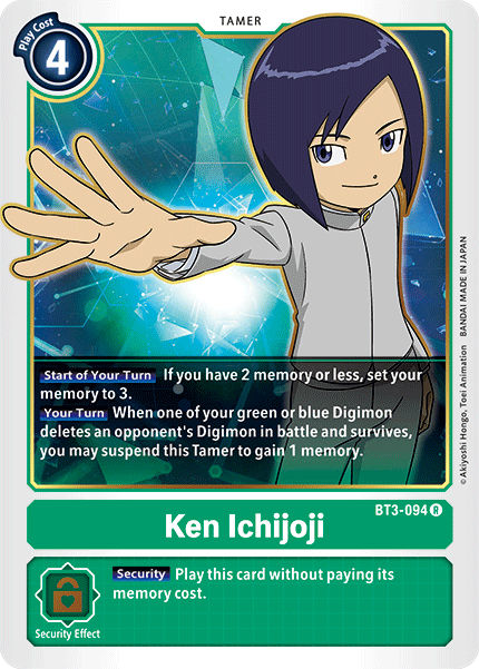 Ken Ichijoji [BT3-094] [Release Special Booster Ver.1.5] - Destination Retro