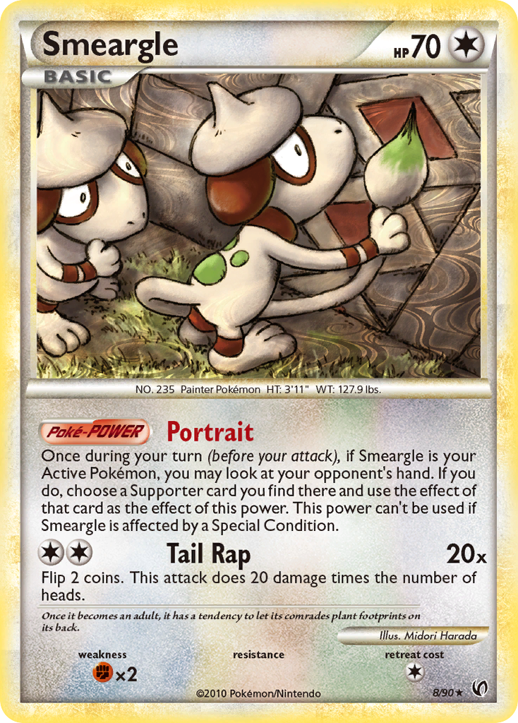 Smeargle (8/90) [HeartGold & SoulSilver: Undaunted] - Destination Retro