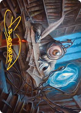 Unblinking Observer Art Card (Gold-Stamped Signature) [Innistrad: Midnight Hunt Art Series] - Destination Retro