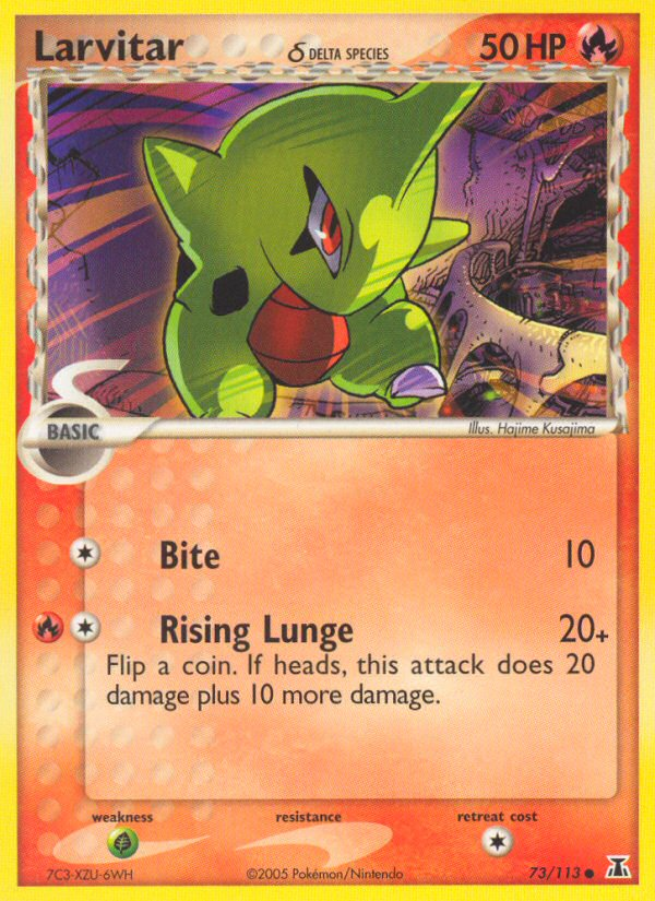 Larvitar (73/113) (Delta Species) [EX: Delta Species] - Destination Retro