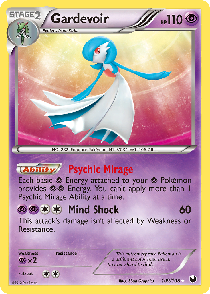 Gardevoir (109/108) [Black & White: Dark Explorers] - Destination Retro