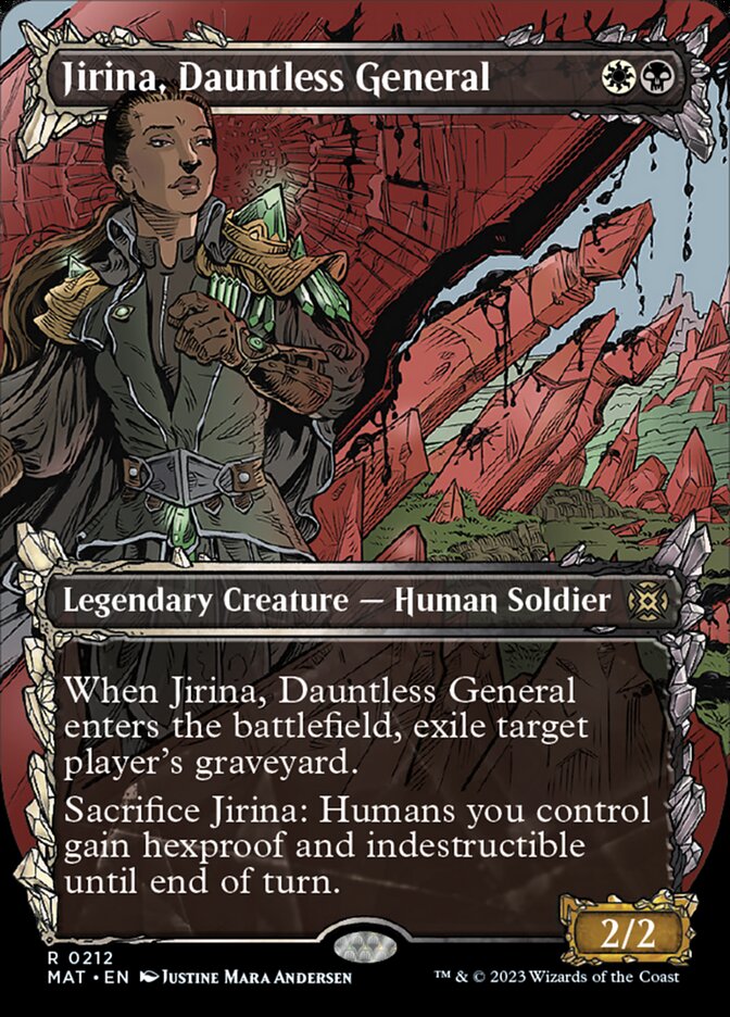 Jirina, Dauntless General (Showcase Halo Foil) [March of the Machine: The Aftermath] - Destination Retro