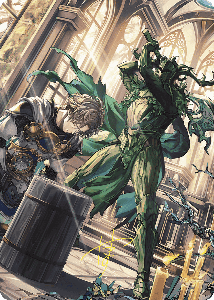 Karmic Justice Anime Art Card (Gold-Stamped Signature) [Wilds of Eldraine Art Series] - Destination Retro