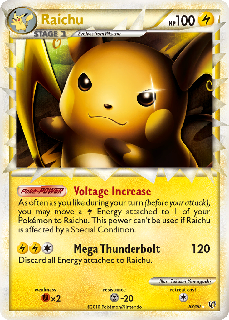 Raichu (83/90) [HeartGold & SoulSilver: Undaunted] - Destination Retro
