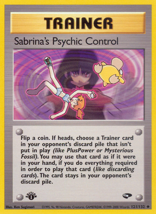 Sabrina's Psychic Control (121/132) [Gym Challenge 1st Edition] - Destination Retro