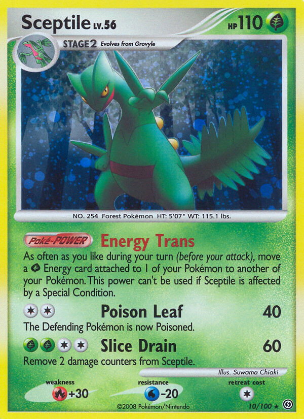 Sceptile (10/100) (Theme Deck Exclusive) [Diamond & Pearl: Stormfront] - Destination Retro