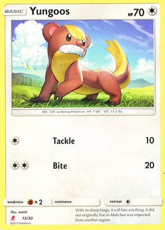 Yungoos (12/30) [Sun & Moon: Trainer Kit - Lycanroc & Alolan Raichu] - Destination Retro