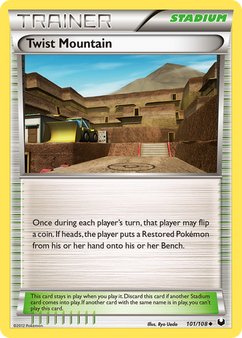 Twist Mountain (101/108) [Black & White: Dark Explorers] - Destination Retro