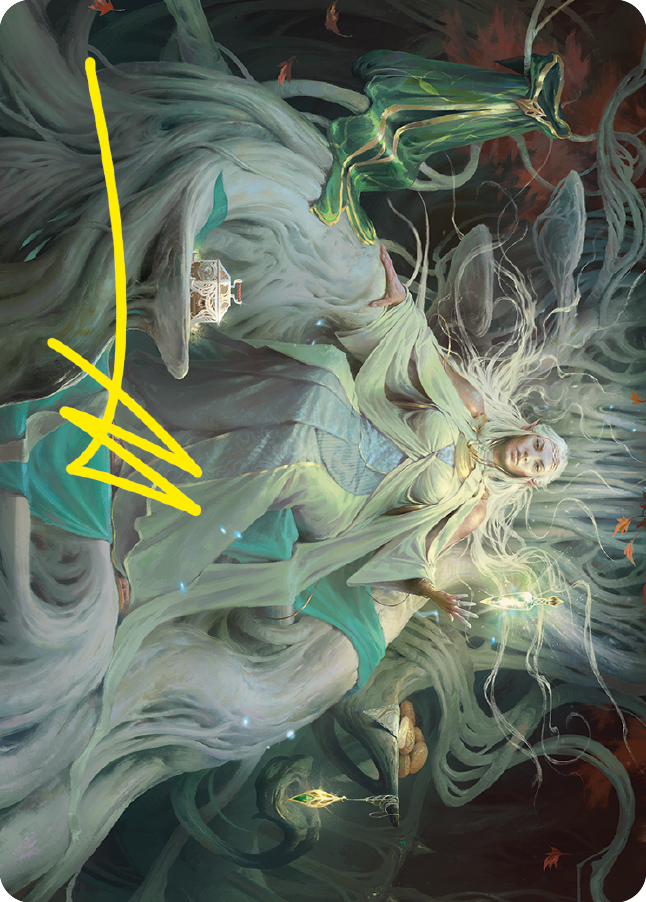 Galadriel, Gift-Giver Art Card (Gold-Stamped Signature) [The Lord of the Rings: Tales of Middle-earth Art Series] - Destination Retro
