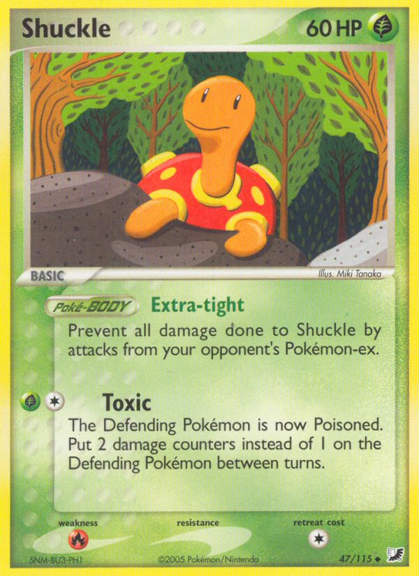 Shuckle (47/115) [EX: Unseen Forces] - Destination Retro