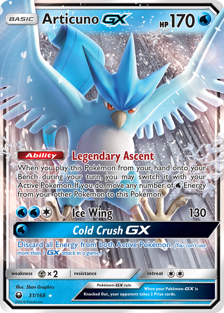 Articuno GX (31/168) [Sun & Moon: Celestial Storm] - Destination Retro