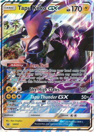 Tapu Koko GX (SM50) (Jumbo Card) [Sun & Moon: Black Star Promos] - Destination Retro