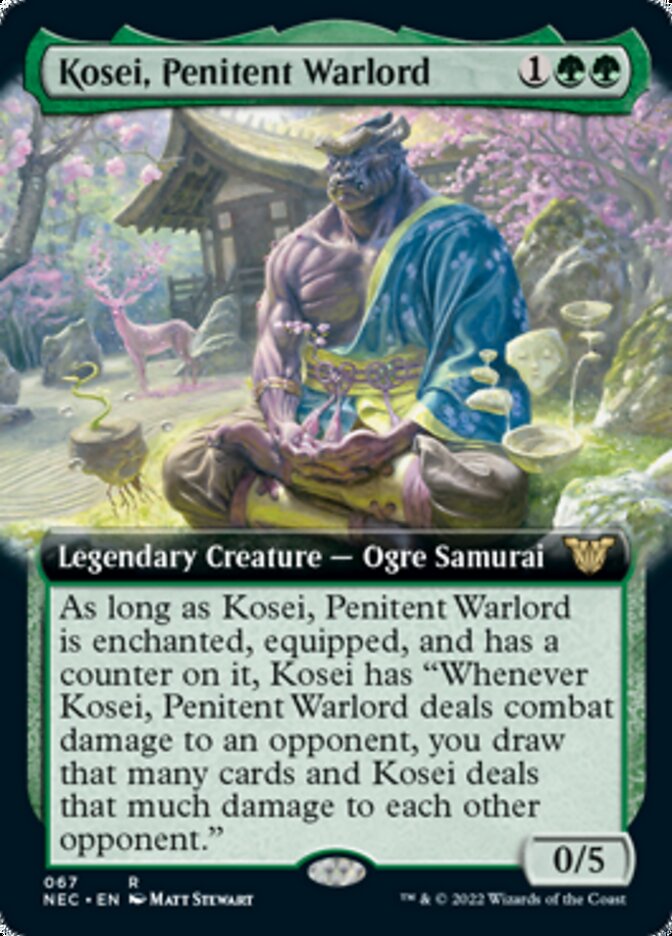 Kosei, Penitent Warlord (Extended) [Kamigawa: Neon Dynasty Commander] - Destination Retro