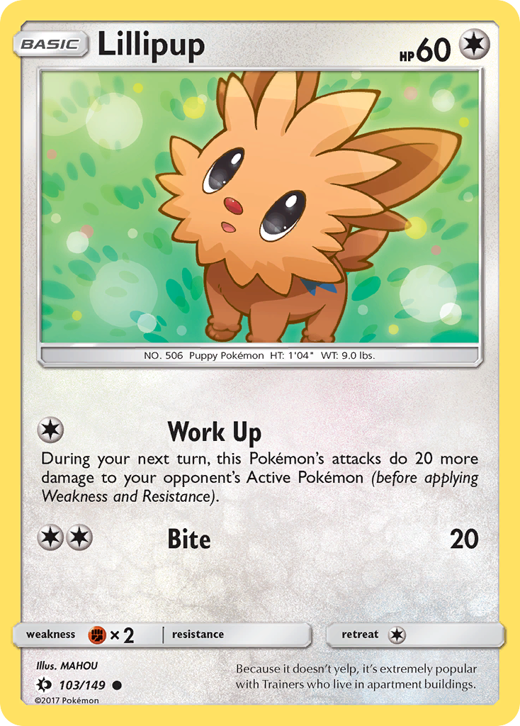 Lillipup (103/149) [Sun & Moon: Base Set] - Destination Retro