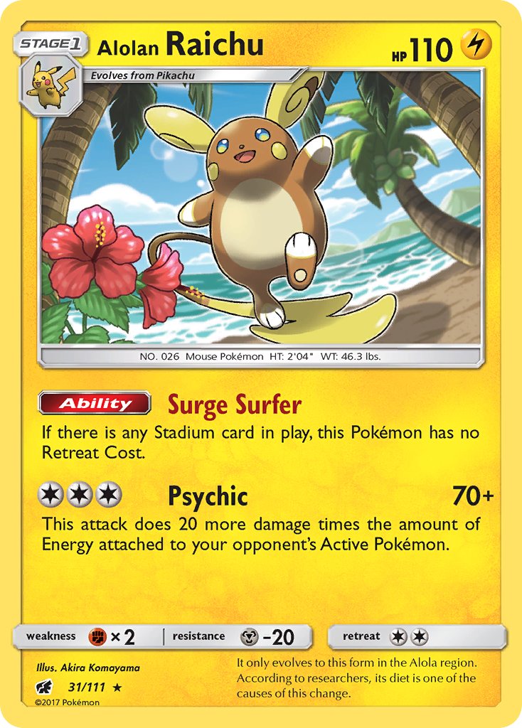 Alolan Raichu (SM Crimson Invasion) (31/111) [Theme Deck Exclusives] - Destination Retro