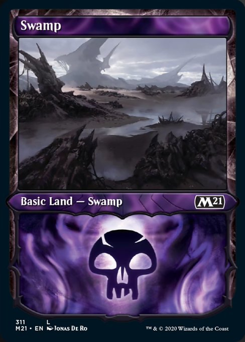 Swamp (Showcase) [Core Set 2021] - Destination Retro