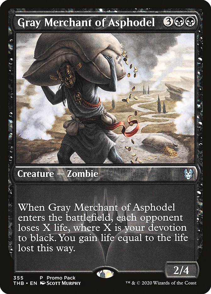 Gray Merchant of Asphodel (Promo Pack) [Theros Beyond Death Promos] - Destination Retro