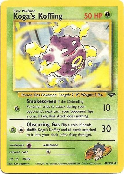 Koga's Koffing (48/132) [Gym Challenge Unlimited] - Destination Retro