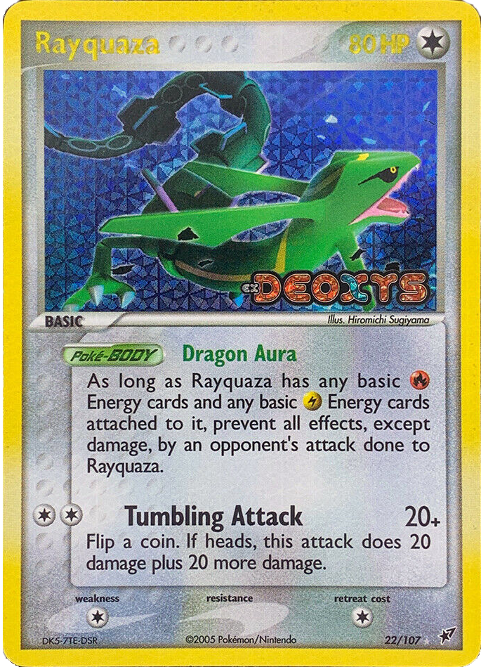 Rayquaza (22/107) (Stamped) [EX: Deoxys] - Destination Retro
