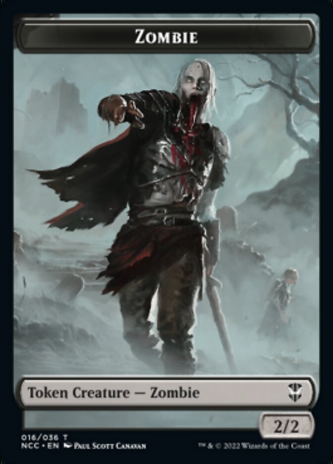 Zombie // Drake Double-sided Token [Streets of New Capenna Commander Tokens] - Destination Retro