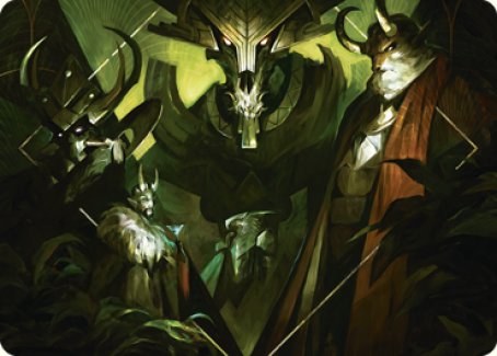Meeting of the Five Art Card [Streets of New Capenna Art Series] - Destination Retro